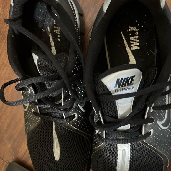 NIKE Free Walk+ white size 10 433735-020 Black & Gray - Picture 6 of 12